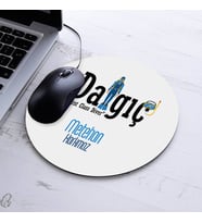 İsimli Dalgıç Temalı Yuvarlak Mousepad