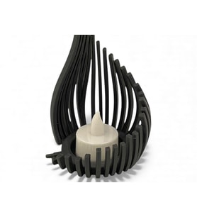 Sanatsal Alev Damla LED Tealight Modern Mumluk