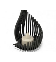 Sanatsal Alev Damla LED Tealight Modern Mumluk