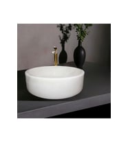Gamze Kristal Beyaz Silindir Lavabo-207