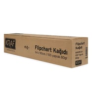 Kraf Flipchart Kağıdı Rulo 64x90 cm 100 yp 