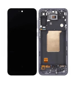 Samsung A556 A55 Lcd Ekran Çıtalı Oled Büyük İnç - Siyah