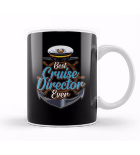 Funny Best Cruise Director Ever Boating Captain Kupa Bardak Porselen