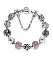 Pandora Tarz Pembe Charm Kadın Bileklik (Karışık)