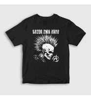 Presmono Unisex Çocuk Siyah Skull Müzik Punks Not Dead T-Shirt 513842tt