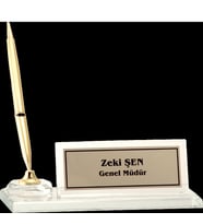 ODAK KUPA - Ahşap ve Cam Masa İsimlikleri - YZ-022 A - 10 cm