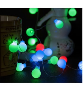 5m 28 Led RGB Işık Şeffaf Kablo Fişli Eklemeli
