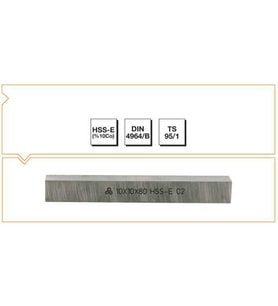 Makina Takım 10X10X200 HSS-E (%10Co) DIN 4964/B Kare Kesitli Torna Kalemi-MTE B00401010200