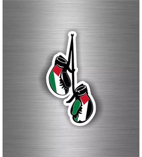 Filistinli Çıkartma Araba Motosiklet Boks Eldiveni Bayrak Filistin 19CM