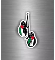 Filistinli Çıkartma Araba Motosiklet Boks Eldiveni Bayrak Filistin 19CM