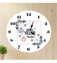 Yılbaşı Mesajlı Duvar Saati