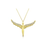?Gümüş Gold Kanatlı Melek Kadın Kolye CSR2180184