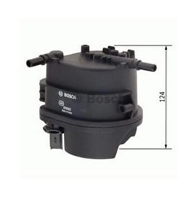 CİTROEN C3  1.4 HDİ MÜŞÜRLÜ YAKIT FİLTRESİ BOSCH 0986TF0146
