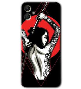 Galaxy A05 Kılıf HD Desen Baskılı Kılıf - Samurai Girl