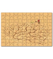 Cakapuzzle Beyne Bir Düşünce Ekmek ve Yeşertmek Puzzle Yapboz MDF (Ahşap) (120 Parça)