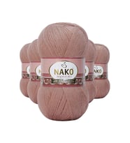 Northcity 5 Adet Angora Lüks El Örgü İpi Bronz 11054