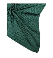 Enba Jakarlı Geometrik Desenli Eşarp (Zümrüt Yeşili)