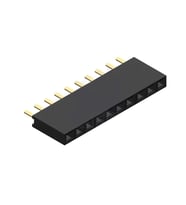 10 Pin Tek Sıra Dişi Header 180 Derece 1x10 Pin 2.54mm Soket Konnektör Breadboard Pcb Devre Bağlantı