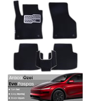 Tesla Model Y Juniper (2025) Uyumlu EVA Paspas Tam Set–Araca Özel,Su Geçirmez,Hızlı ve Kolay Montaj