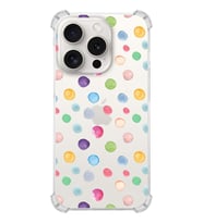 PrintiFy Apple iPhone 15 Pro Uyumlu Water Color 6 Baskılı Şeffaf Köşe Korumalı Antişok Kılıf