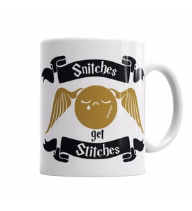 Harry Potter   Snitches get stitches Kupa  Bardak Porselen