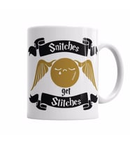 Harry Potter   Snitches get stitches Kupa  Bardak Porselen