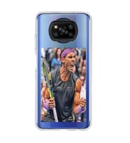 Poco X3 PRO / X3 NFC Uyumlu Rafael Nadal Tasarımlı Şeffaf Telefon Kılıfı