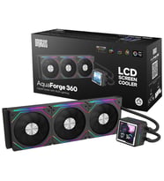 Dragos AquaForge 360 Intel-AMD 360MM LCD Ekranlı ARGB Siyah Sıvı Soğutucu