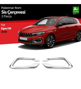 Fiat Egea Uyumlu Hatchback Krom Sis Çerçevesi 2 Parça. 2020 Üzeri