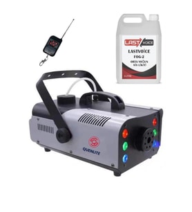 Quenlite QL-1200RGB-LK LED Işıklı Sis Makinası 1200 Watt Uzaktan Kumandalı (5 Litre Likit ile Birlikte)