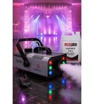 Quenlite QL-1200RGB-LK LED Işıklı Sis Makinası 1200 Watt Uzaktan Kumandalı (5 Litre Likit ile Birlikte)