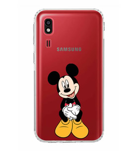 Samsung Galaxy A2 Core  Kamera Korumalı  Kapak Mickey Mouse Tasarımlı  Şeffaf Kılıf