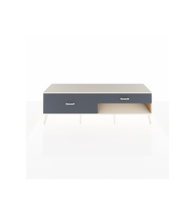 Hyperion TV Ünitesi 2 Çekmeceli  176x44x51 Çam-Aytaşı/Antrasit
