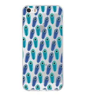 PrintiFy Apple  iPhone 5 ile Uyumlu 1mm Slim Fit Nazar Boncuğu 4 Baskılı Şeffaf  Kılıf