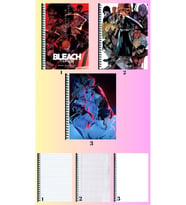 bleach sennen kessen hen 3 adet defter A4 büyük boy 72 sayfa çizgili_kareli_çizgisiz defter seti