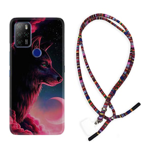Omix X300 X500 X400 X600 X700 Kılıf Boyun Asklı Rasta Silikon Wolf and Moon 1380