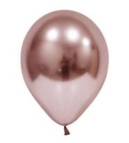 Balonevi 12" Krom Rose Gold 12 İnç Rose Gold Balon (50 Li Paket)