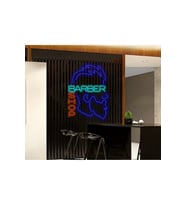 BARBER SHOP Yazılı ve Şekilli Neon Tabela
