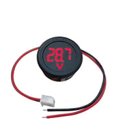  Voltmetre DC 4-100V Led Dijital Ekran Dairesel - Kırmızı