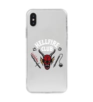Iphone X ve XS Uyumlu Hellfire Club Tasarımlı Şeffaf Telefon Kılıfı