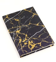 Siyah Mermer Desen Defter