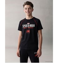 LCW Kids Siyah Spider-man Baskılı Erkek Çocuk Soft Touch Tişört