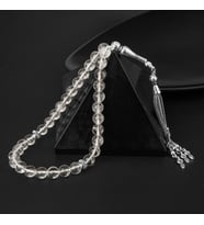 Kristal Kuvars Doğal Taş Tesbih 33lük - 8mm (Çok Renkli)