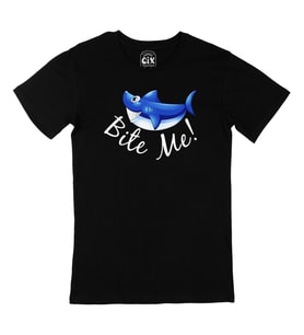 Bite Me Siyah Tişört