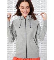 Nike Sportswear Full Zip Gray Hoodie Fermuarlı Kapüşonlu Sweatshirt Gri