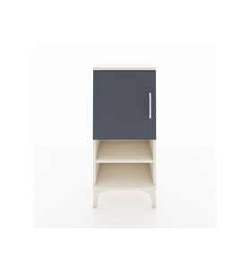 Arges Komodin 3 Raflı Tek Kapaklı 44x30x96 Aytaşı-Antrasit