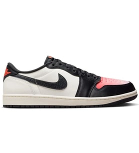 Nike Air Jordan 1 Retro Low OG PSG Leather Unisex Sneaker Hakiki Deri Unisex Günlük Spor Ayakkabı Siyah Beyaz