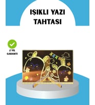 Silinebilir Led Mesaj Tahtası 7 Renkli Kalem Dahil