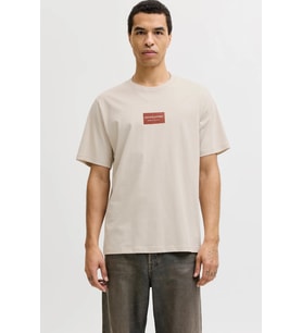 Jack & Jones Jjfrank Erkek Tişört 12288092 (Bej)