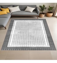 Eliana Home Dijital Baskı Yıkanabilir Kaymaz Taban Salon Halısı Ve Yolluk LNA0910-FNL127 (Gri)